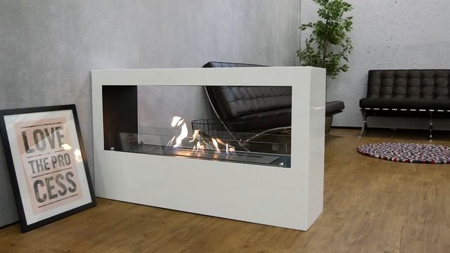 Large standing white bio fire | bio-20-234