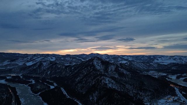 Закат над Катунью