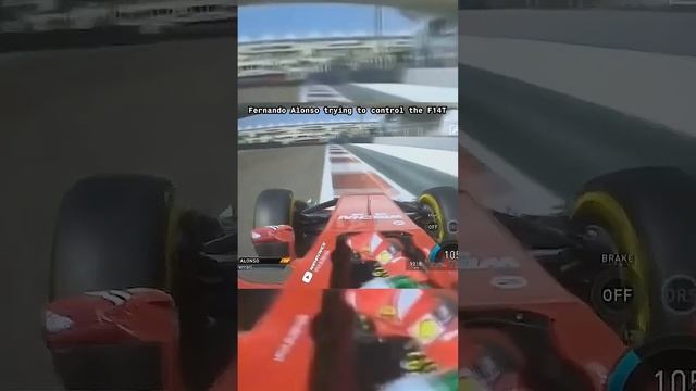 Фернандо Алонсо пытается поймать машину на F14T 💩 Abu Dhabi GP 2014 #formula1  #fernandoalons