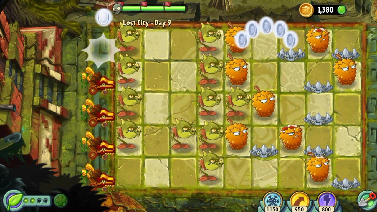 День 9 Затерянный город (Lost City) Plants vs Zombies 2