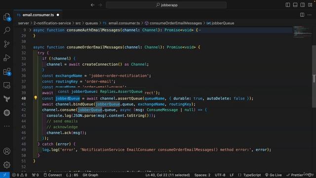 60 - Order email consumer method