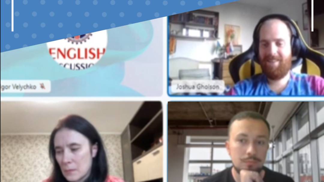 Speaking club with a native speaker. Школа английского языка English Discussions