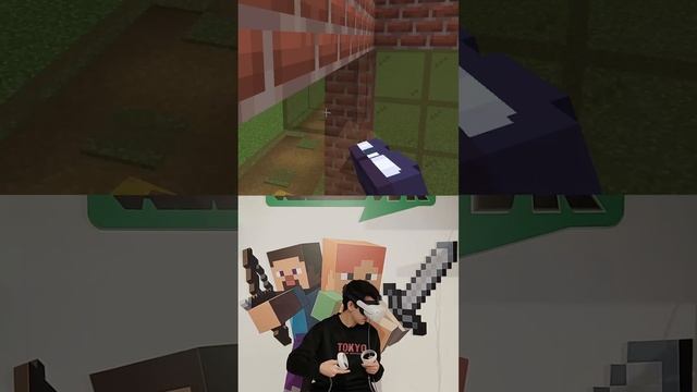 VR Minecraft home reconstruction with flag 350 #vr #minecraft #minecraft_reconstruction