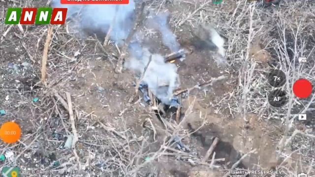 Штурмовики ВС РФ забросили в блиндаж с солдатами ВСУ противотанковые мины ТМ-62М около Лозовой на Ку