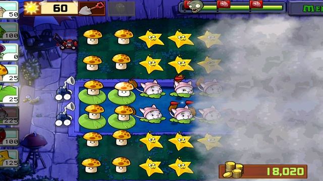 Plants vs Zombies 
Растения против Зомби 
Бассейн, туман, сложно