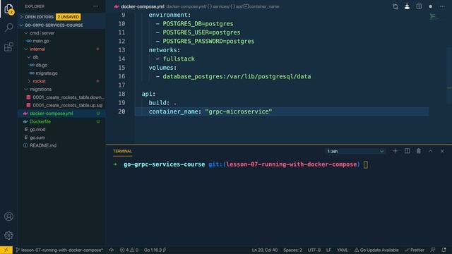07 - Локальный запуск с помощью Docker Compose (2160p с 30fps)