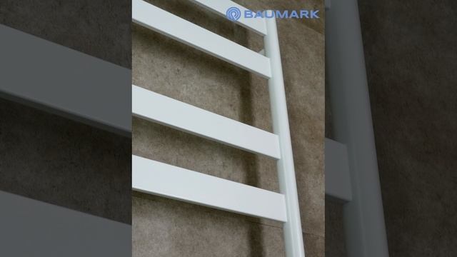 Обзор белого полотенцесушителя BAUMARK BM12085W.