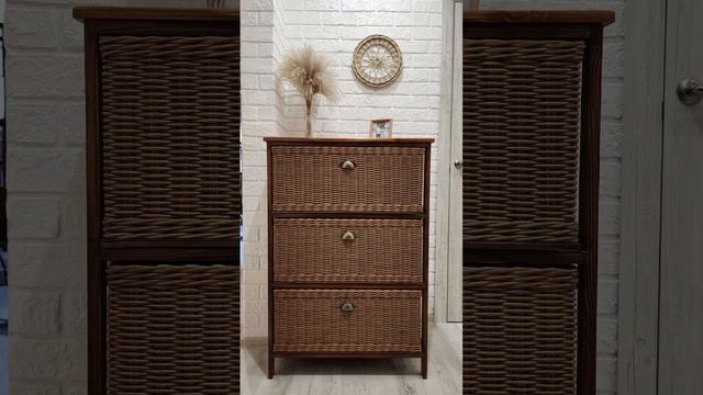 Мебель из бумажной лозы☺️ #комод #плетенаямебель