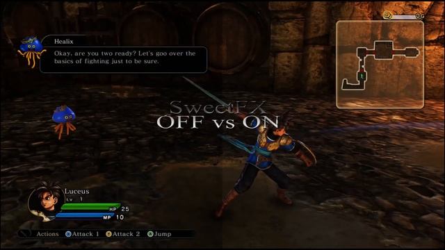 Dragon Quest Heroes - SweetFX mod - gameplay PC [graphics mod] Windows 10