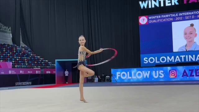 выступление Вероники Соломатиной 2012 года рождения из Санкт-Петербурга с обручем!