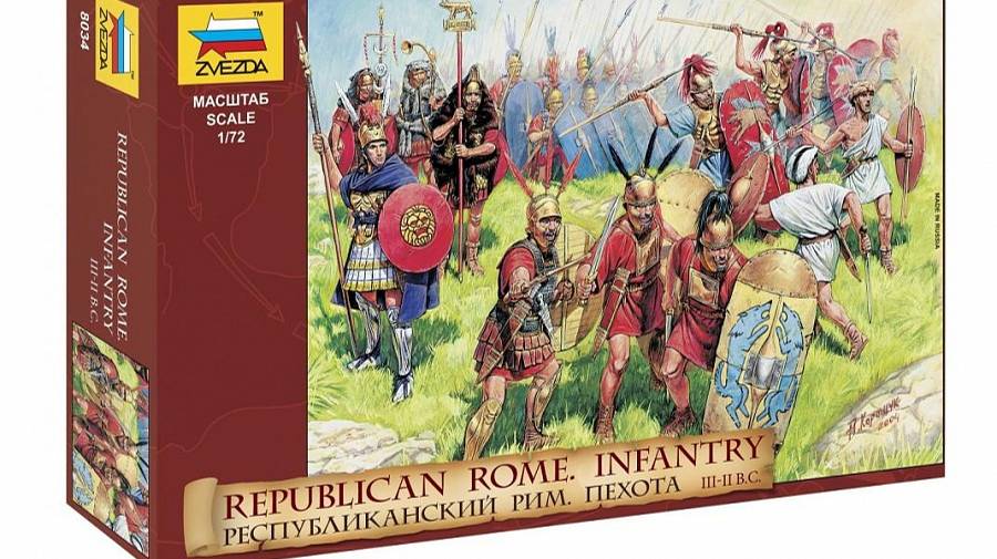 Республиканский Рим Пехота от фирмы Звезда в 1 72