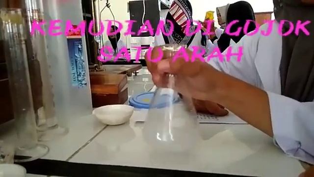 Pembuatan air aromatik dari oleum menthae piperithae #Farmasi #SMKMulyaHusada