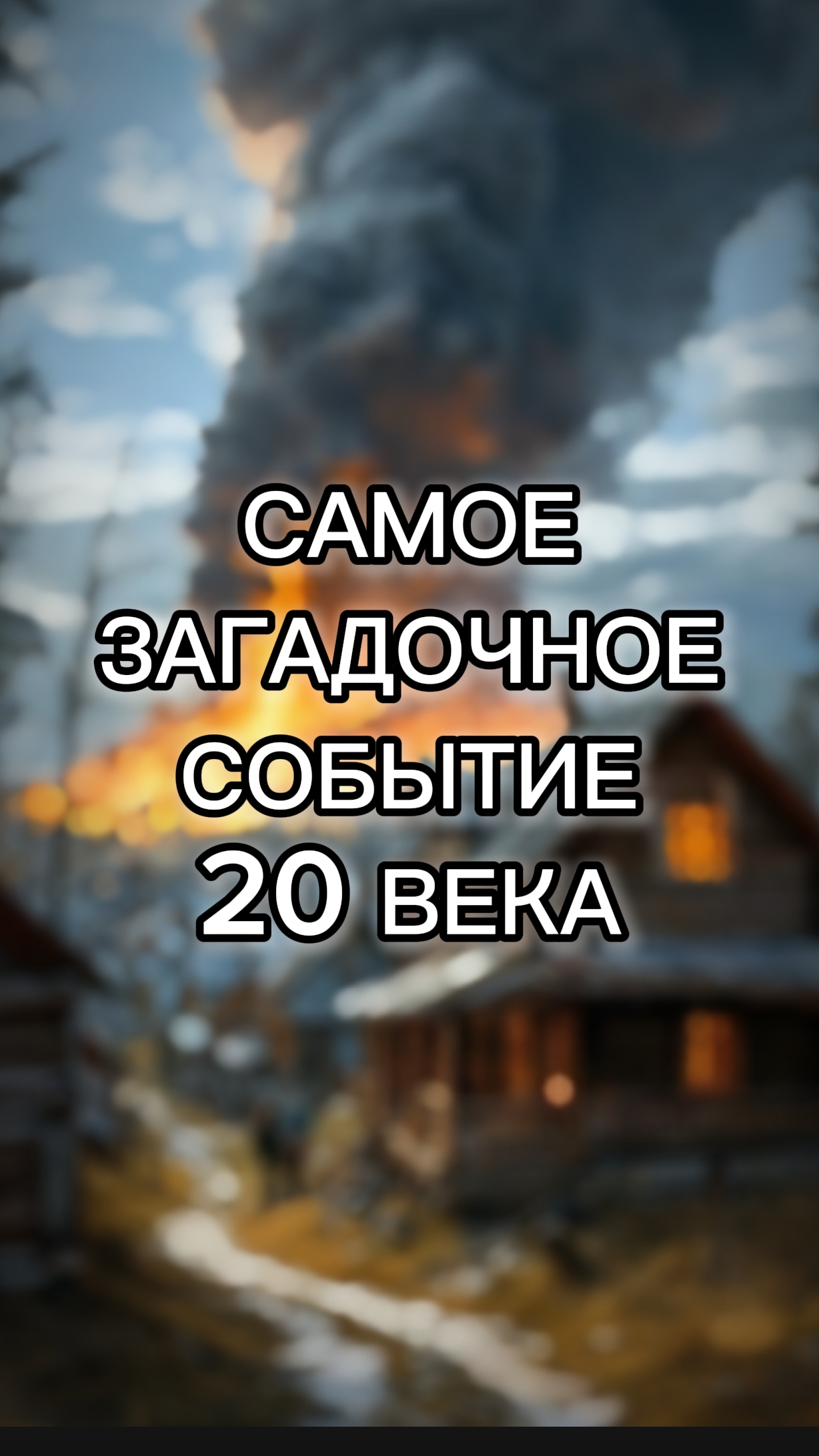 Самое загадочное событие 20 века