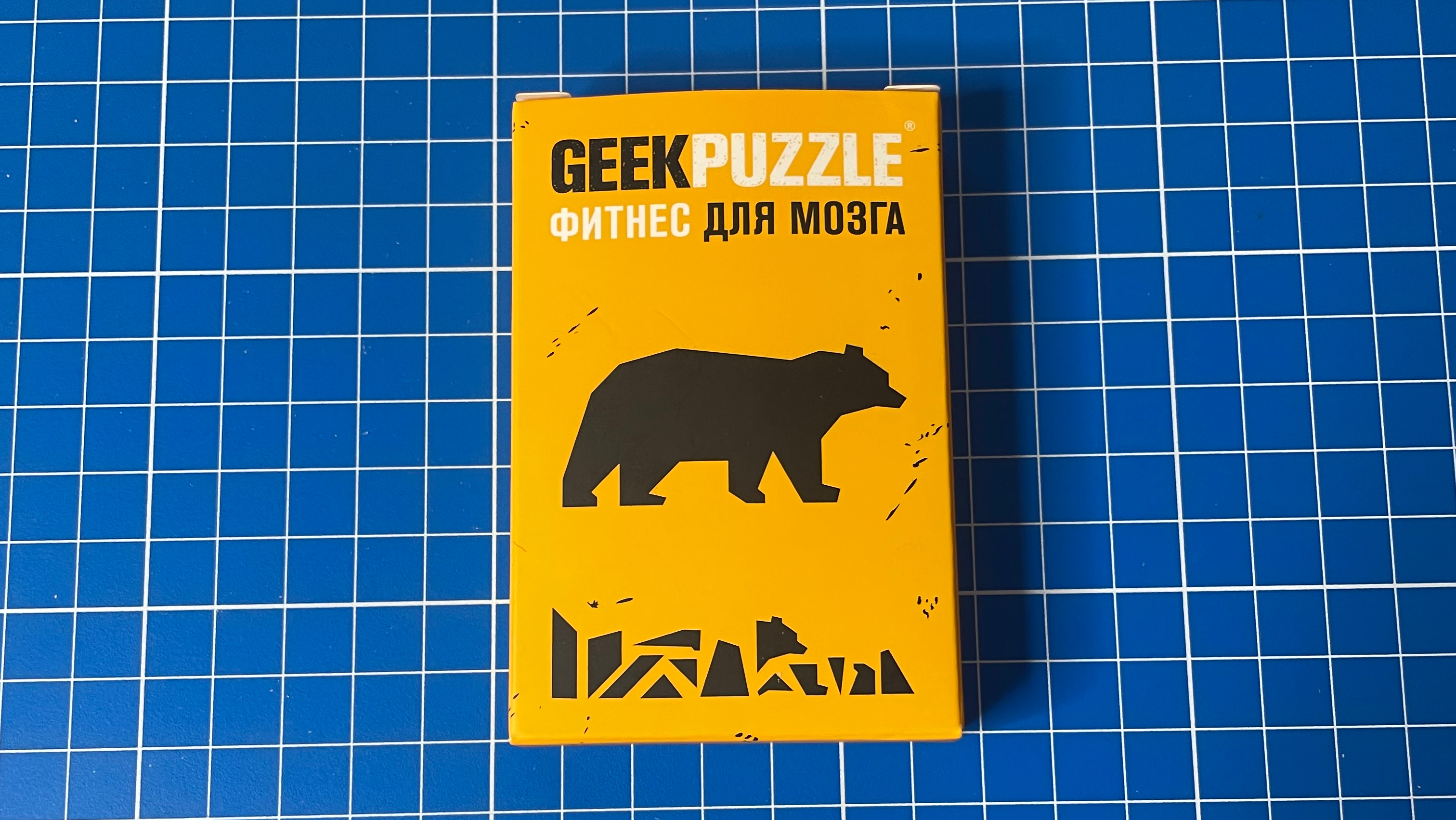 Geek Puzzle  Фитнес для мозга Медведь Сложи медведя из 13 деталей