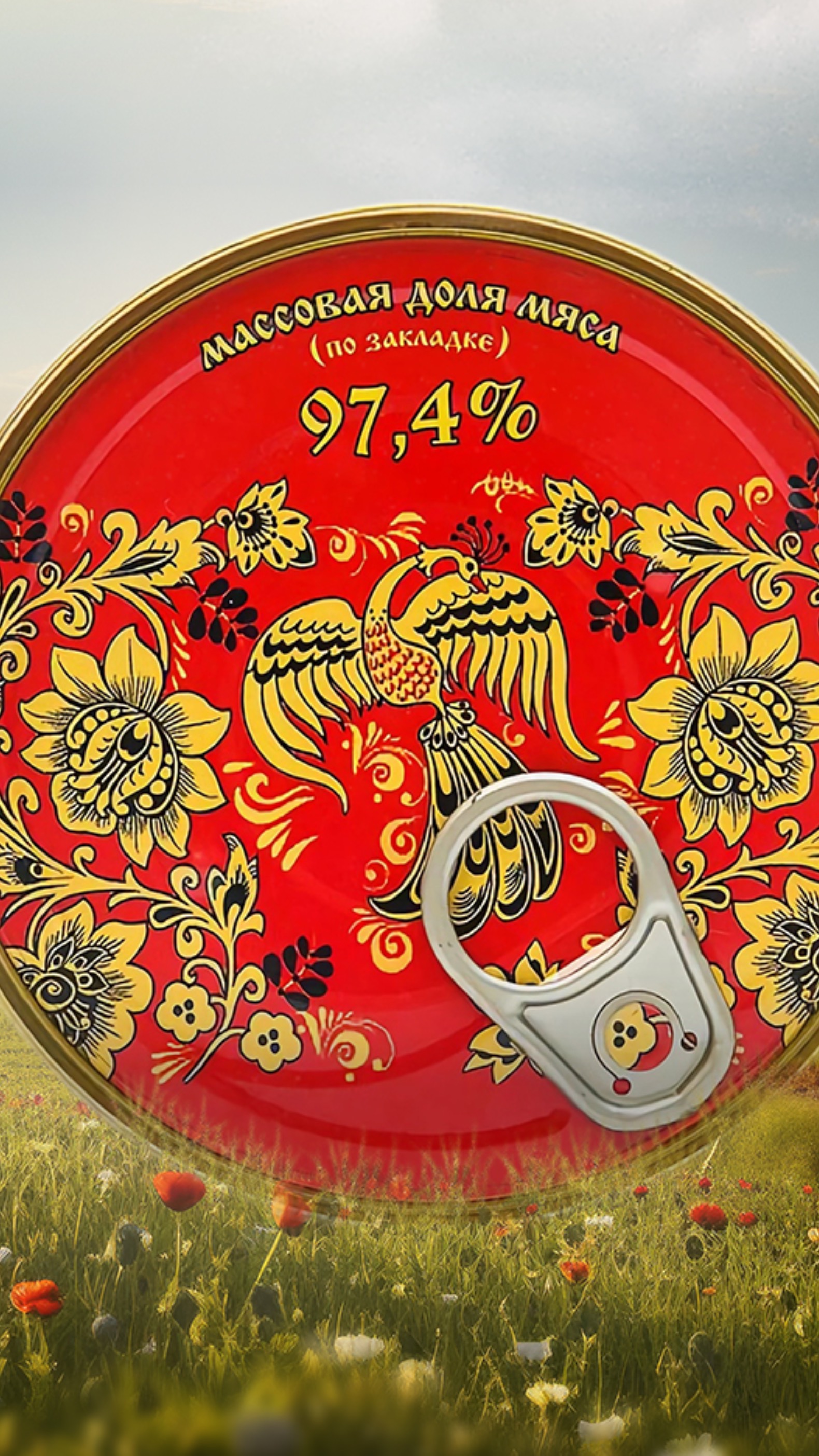 Тушенка Хохлома с повышенной закладкой мяса