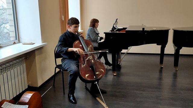 И.Х. Бах Концерт до минор, I часть - Марк Османов, конц. Янгасова Т.В.