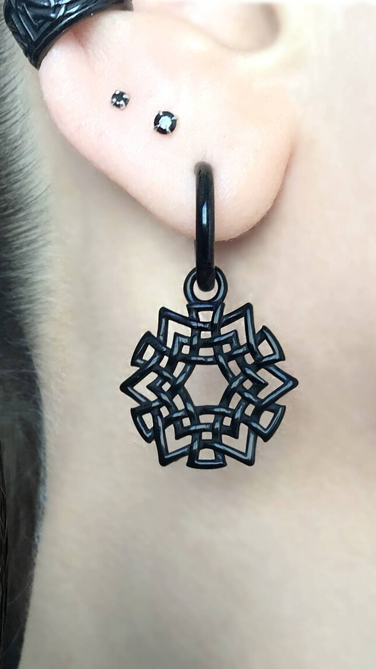 Серьги-конго "Символы ацтеков" от StarfallShop