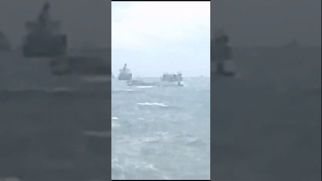 Крушение танкеров в Чёрном море. То самое видео.