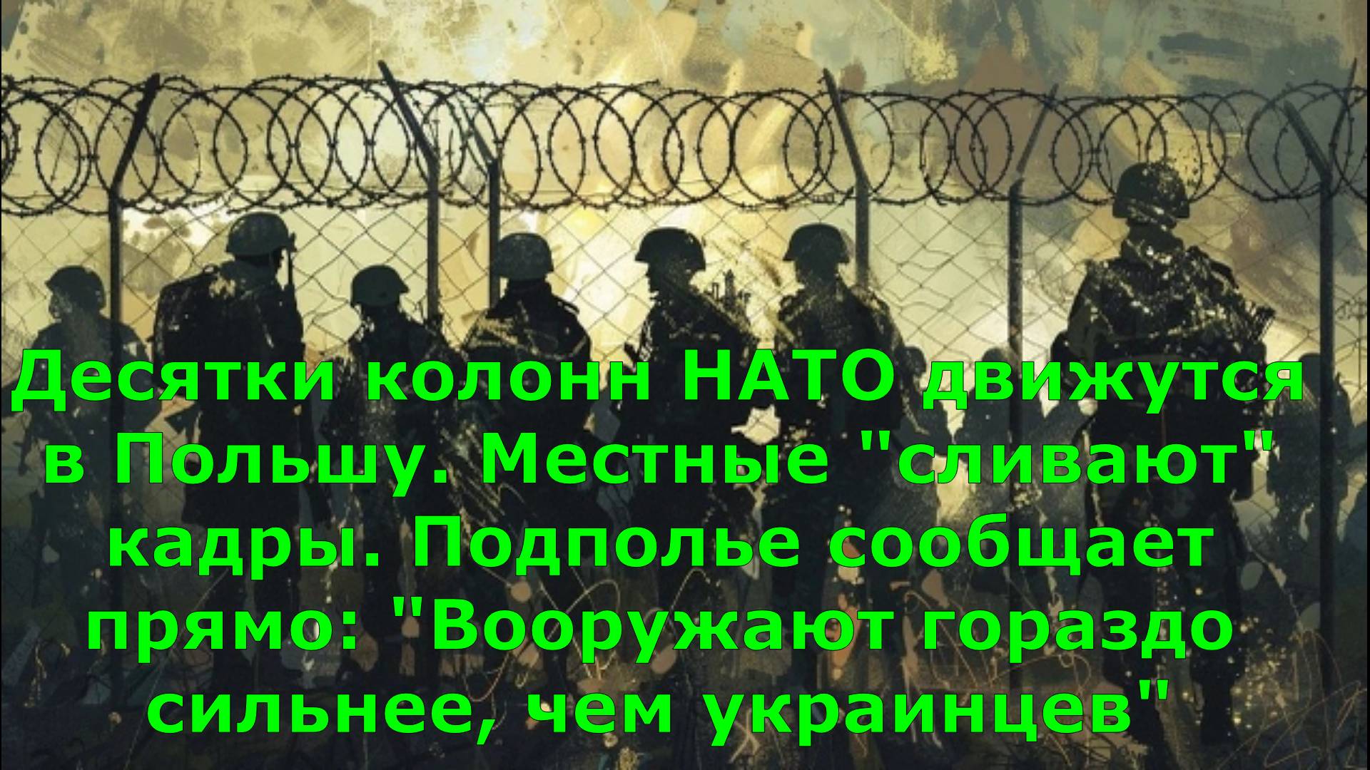 Десятки колонн НАТО движутся в Польшу. Местные "сливают" кадры. Подполье сообщает прямо: "Вооружают