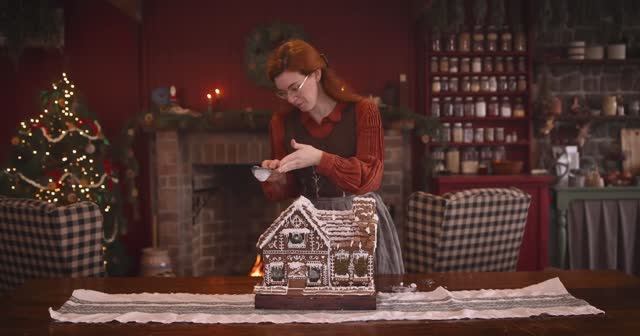 Country Life ASMR  Made a Gingerbread House   Christmas Traditions