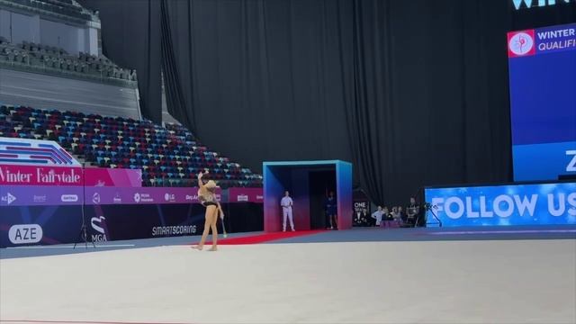 С упражнением с булавами выступила гимнастка Академии Яна Заикина 2011 года рождения из Волгограда!