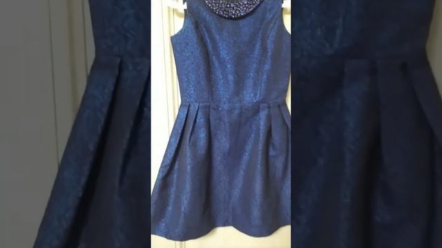 Платье синее видео для авито
