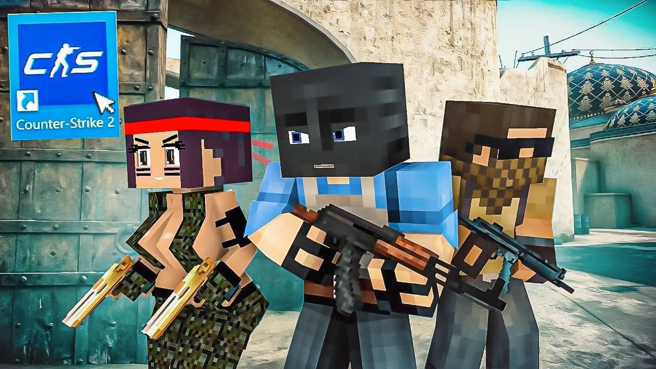 ЭТО МАЙНКРАФТ ИЛИ CS 2? САМЫЙ ШЕДЕВРАЛЬНЫЙ МОД MINECRAFT CS! Я В ШОКЕ!