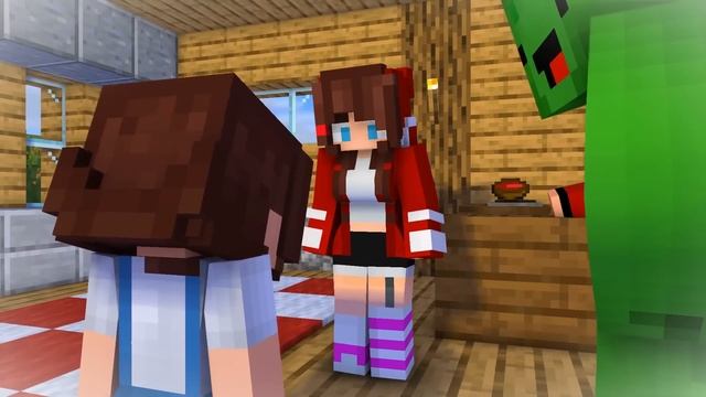 Кукуруза включена: Джей Джей заводит СЕМЬЮ? - Анимация Minecraft, Джей Джей и Майки