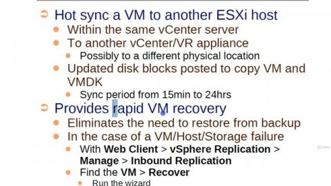 About vSphere Replication - VMware Vsphere Tutorial
