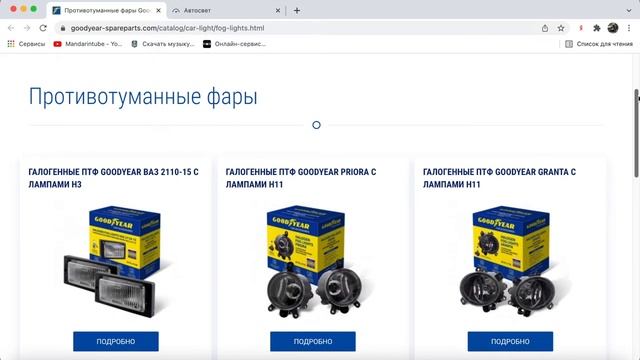 !ПТФ Goodyear на канале Mandarintube