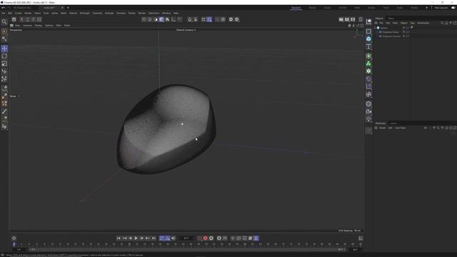 Getting Started in Cinema 4D_ 09_ Modeling Stylized Cartoon Rocks