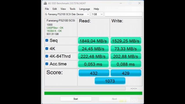 Обзор быстрого и защищённого внешнего SSD накопителя Fanxiang PS2100 (1ТБ) | #Обзор