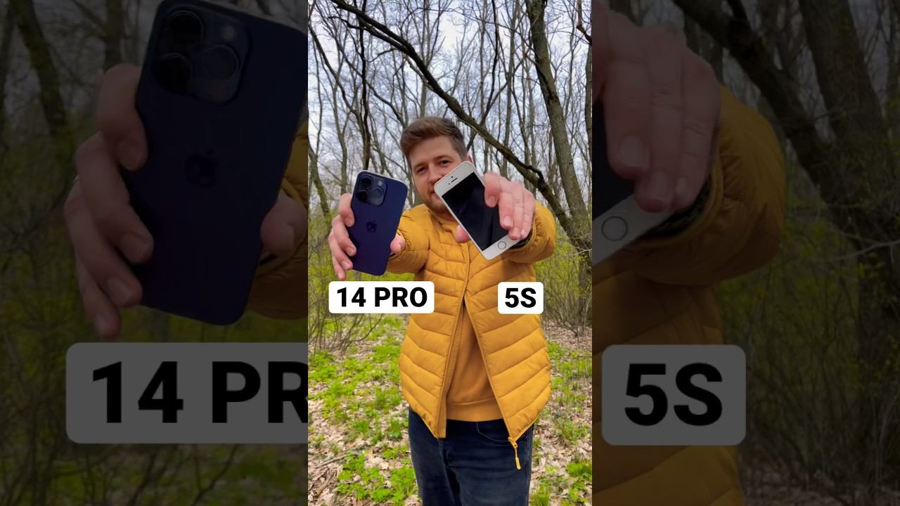 5S vs 14 pro, у кого камера круче при разнице в цене в 100 раз? #apple #shorts #iphone