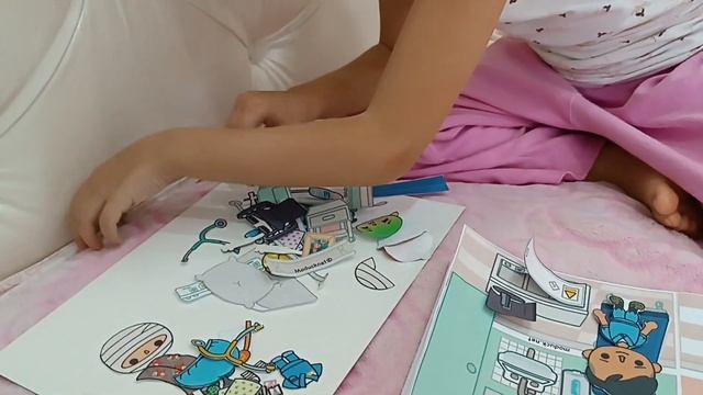 Бумажная локация Тока Бока  Тока Бока игра  Вырезалки  Больничка  Модукнет  Moducknet