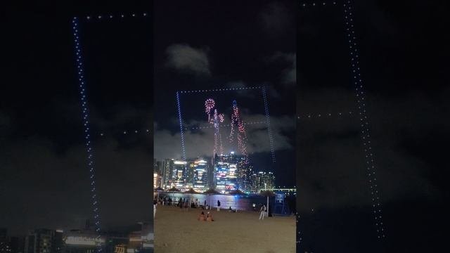 Drone shock at Gwangalli Beach  #한국에서의 #부산