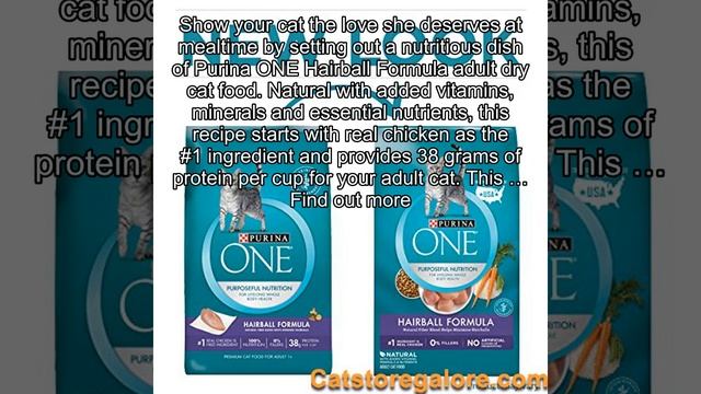 Purina One Hairball Formula Adult Dry Cat Food - 16 Lb. Bag