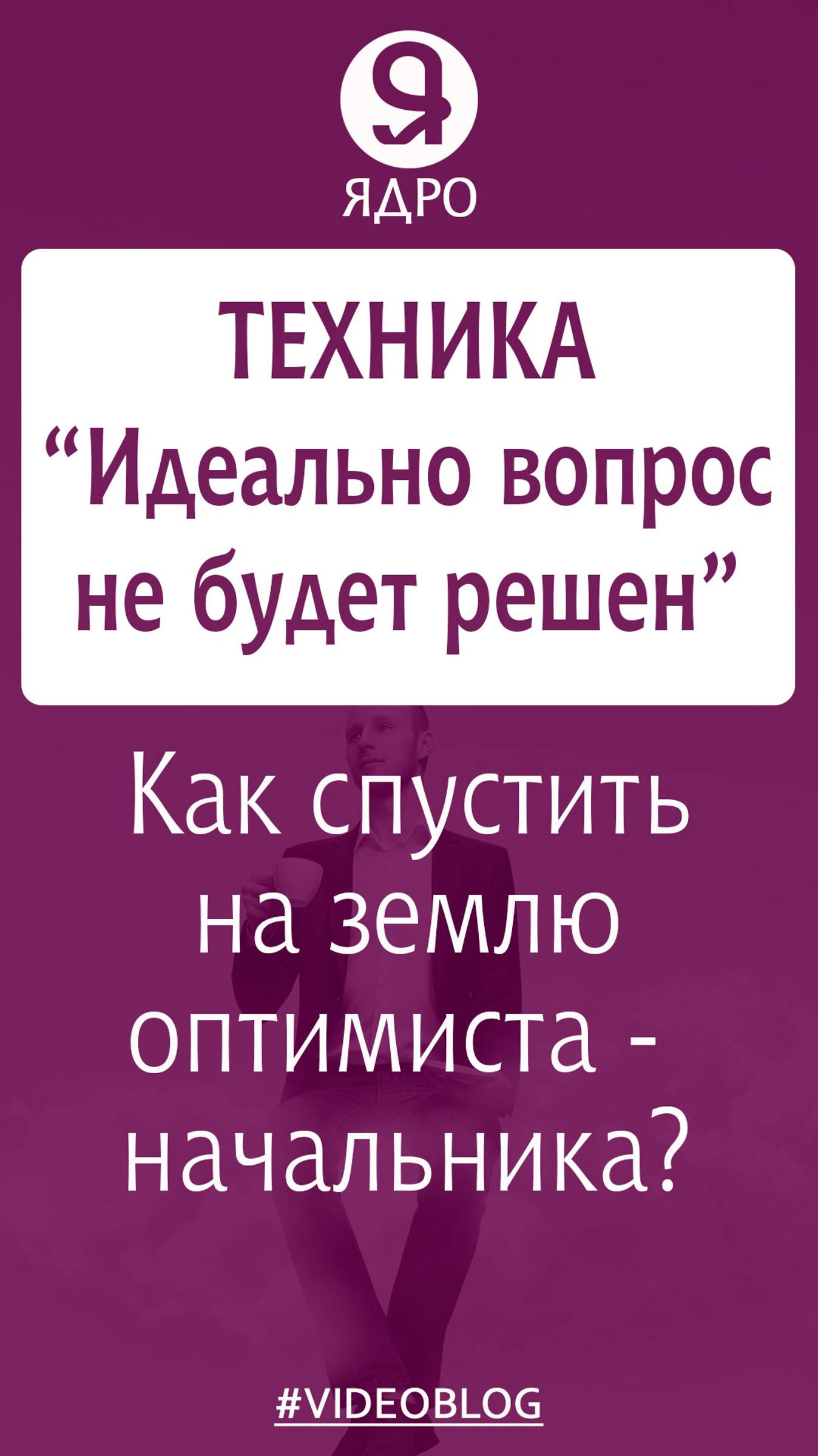 Как спустить на землю оптимиста-начальника? Техника «Идеально вопрос не будет решен»