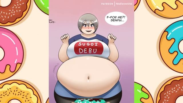 Uzaki weight gain - Cómic feederism doblado (Metalforever)