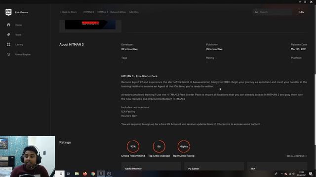 Download Hitman 3 Free On Epic Games