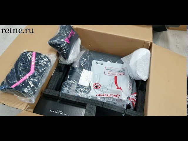 Secretlab THRONE 2020 So Weave™   Coal Pink - Распаковка.
