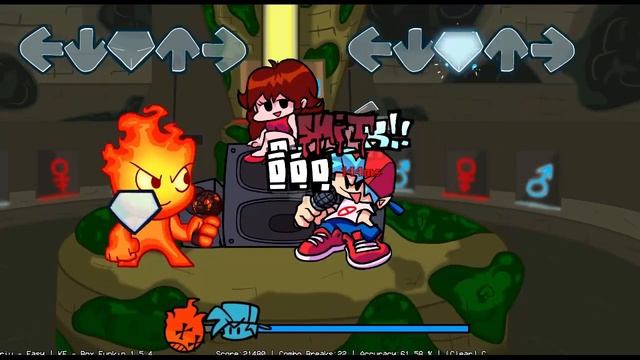 VERY HARD 8 Arrows FireBoy🔥 and WaterGirl💦 FNF Mod! | Friday Night Funkin' (FNF Hard Mod)