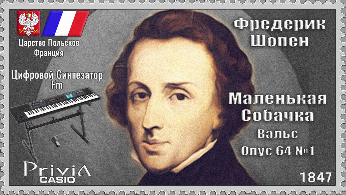 Фредерик Шопен. Маленькая Собачка. Вальс. Опус 64 №1. 1847г. Частотно-модуляционный синтезатор.
