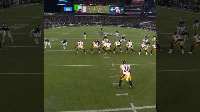 Calvin Austin catches for a 31-yard Gain vs. Philadelphia Eagles