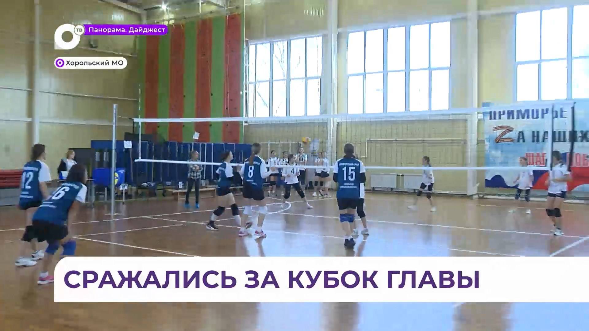 Соревнования по волейболу среди девушек на Кубок главы округа прошли в Хороле