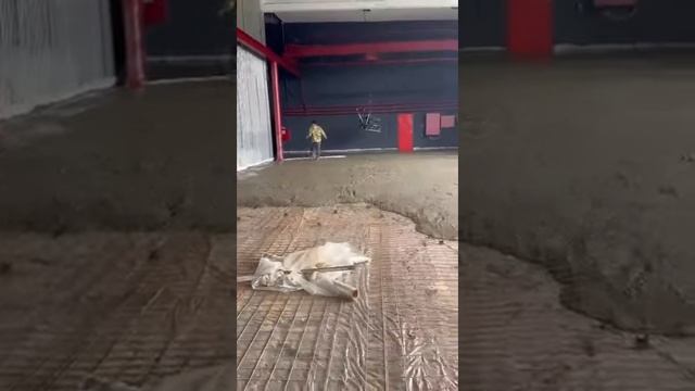 Укладка промышленных полов вибро рейка #стройка #строительство #москва #shorts