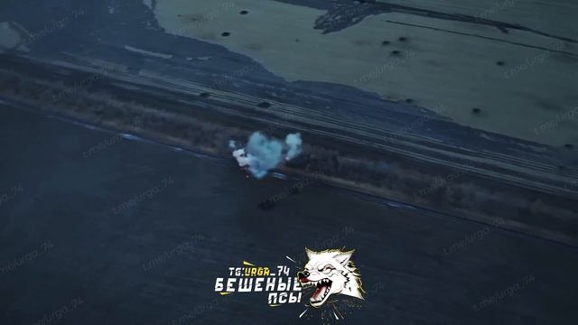 🛩🔥🏴⚡Расчет орнитологов бригады "Бешеные псы" уничтожил опорный пункт 2 обр НГ ВСУ