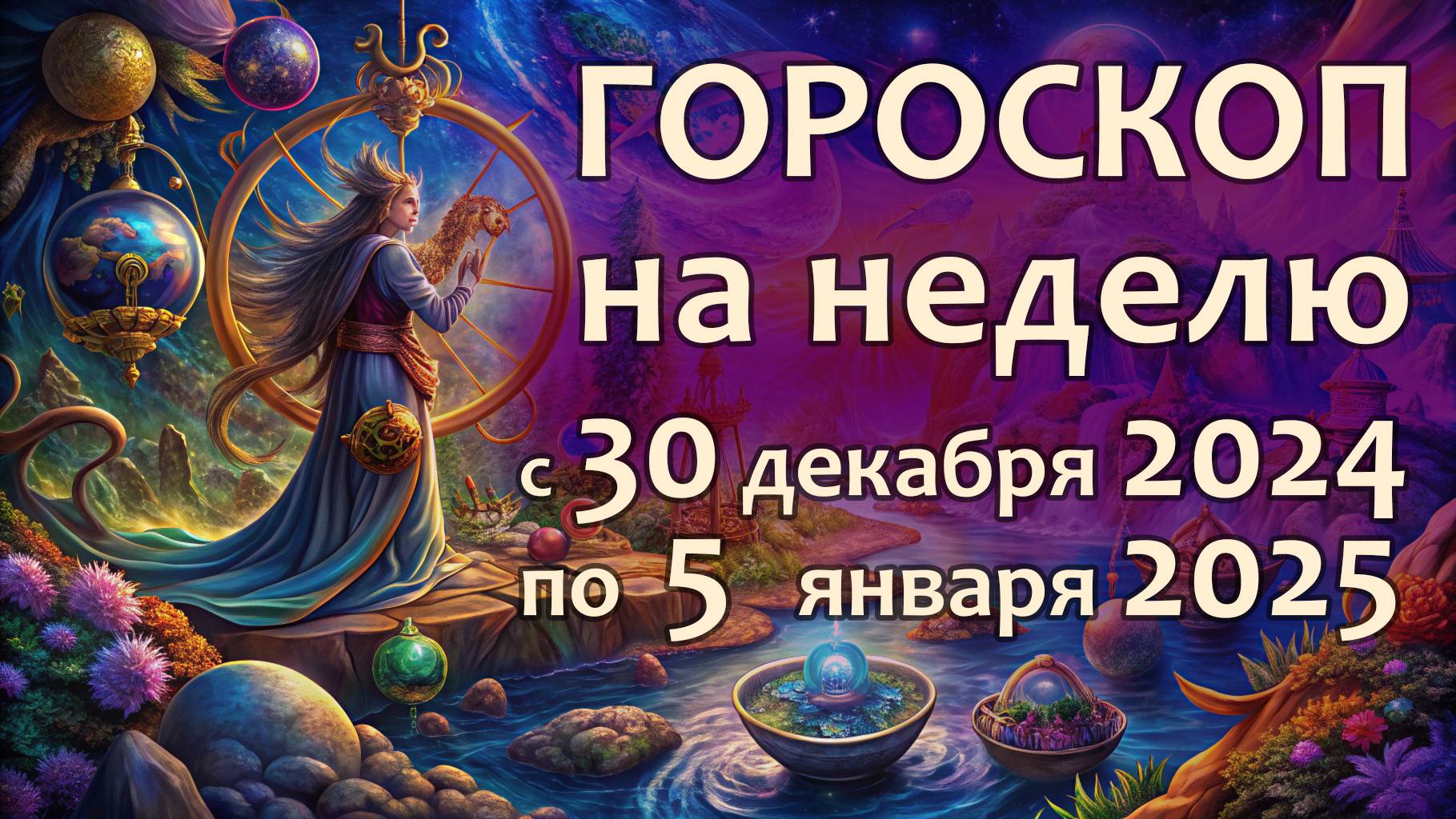Гороскоп на НЕДЕЛЮ с 30 декабря по 5 января 2025 года