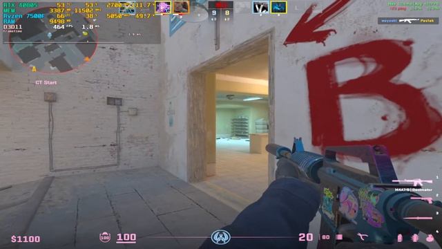 Counter-strike 2 : RTX 4080 SUPER + Ryzen 7500F : FACEIT