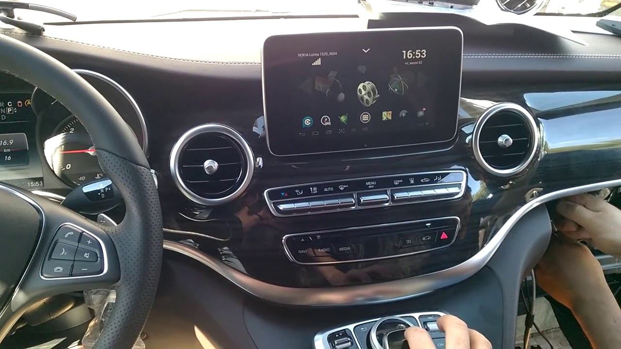 Mercedes V-klasse- андроид-система AirTouch 5.0