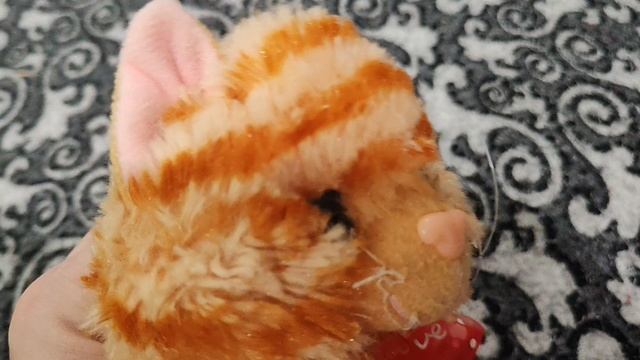 веселый плюшевый котенок спел песню, кошки и коты, детские игры